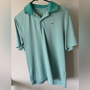 Youth Vineyard Vines Green Golf Polo